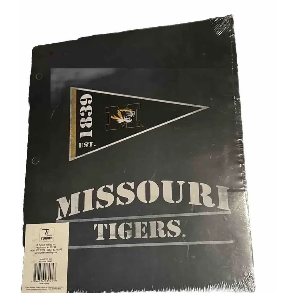 Mizzou University of Missouri Tigers Black Folders 2 pack portfolios NEW SEALED